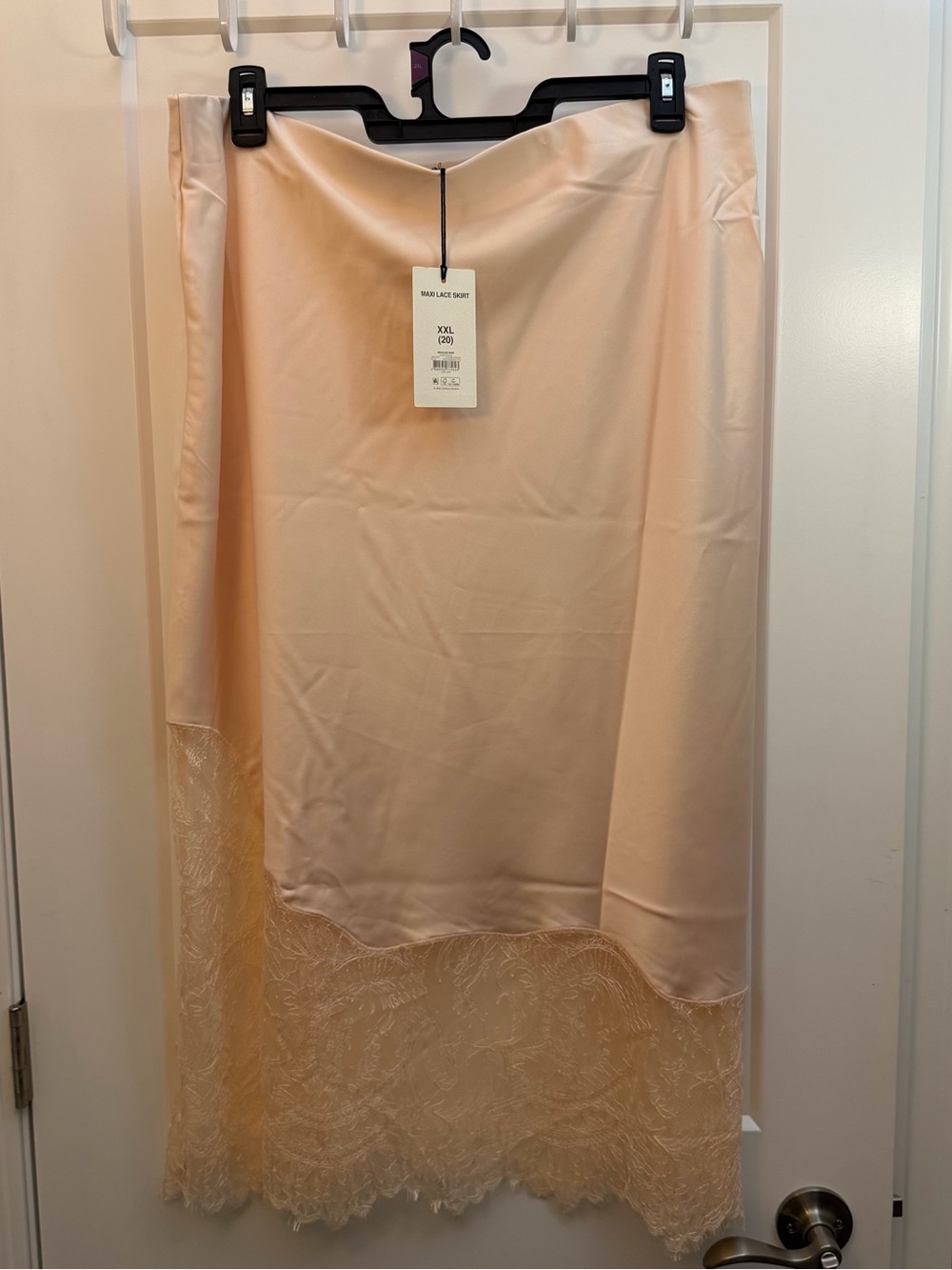 2XL Peach Lace Skirt